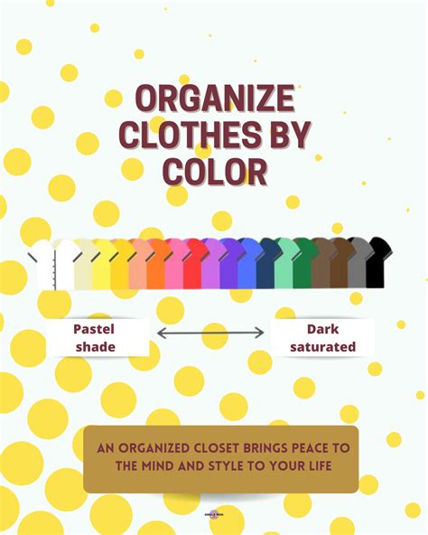 Organize Your Wardrobe By Color