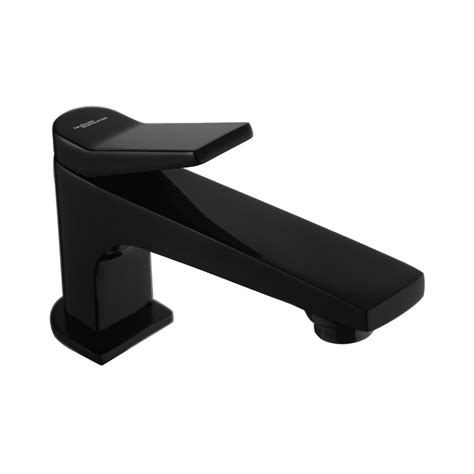 Hindware Table Mounted Regular Basin Tap Edge F410001GRT - Black Chrome ...