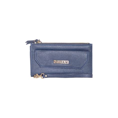 Buy Caprese Mia Zip Large Blue Wallet Online