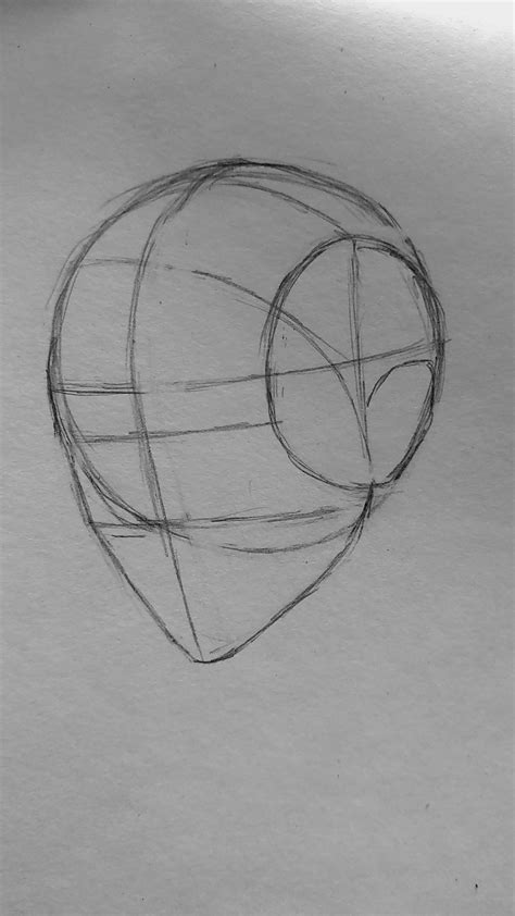 Basic Head Shape Drawing using Loomis Method