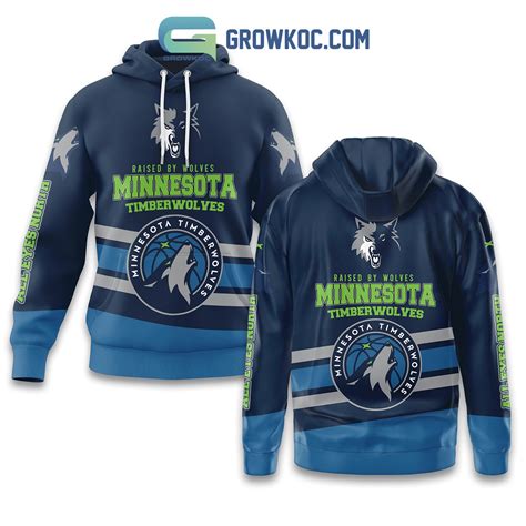 Minnesota Timberwolves Raised By Wolves Fan Hoodie Shirt - Growkoc
