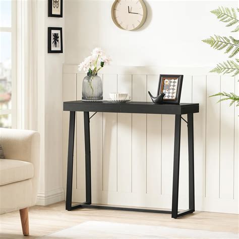 Amazon.com: Plank+Beam Solid Wood Console Table, 66 Inch, Sofa Table ...
