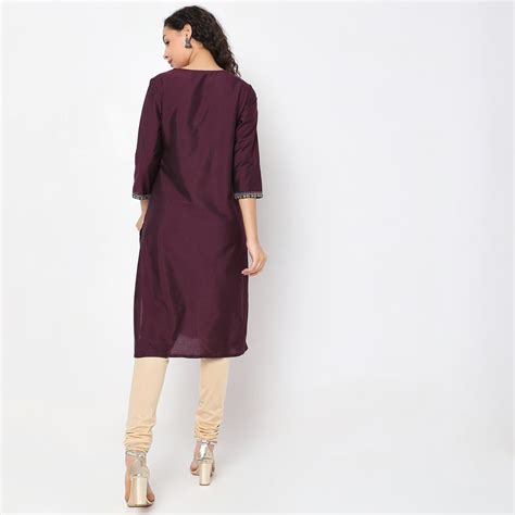 Buy Straight Fit Solid Kurta - Style Union