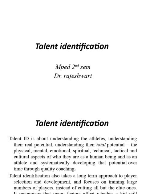 Image result for Talent Identification and Development Process