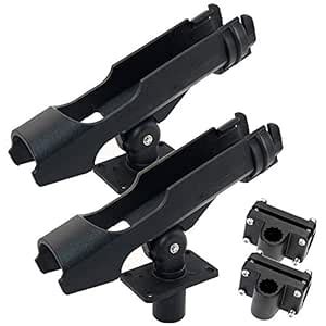 Shaddock Fishing Power Lock Rod Holder With 2 Side Mounts Adjustable ...