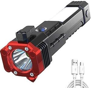 BRSS Rechargeable Torch LED Flashlight Long Distance Beam Range ...
