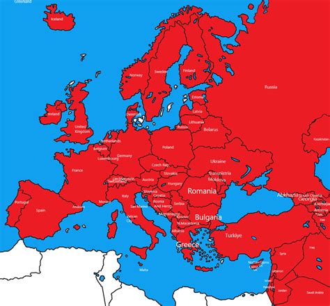 Europe Map with Names 的图像结果