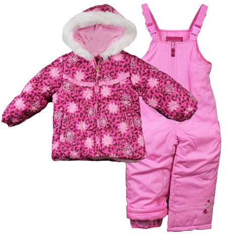 London Fog Toddler Girls Winter Snowsuit Warm Jacket and Snow Pants ...