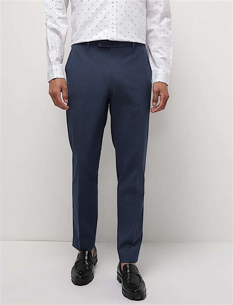 Buy Mid Waist Slim Fit Formal Trousers at Marks & Spencer