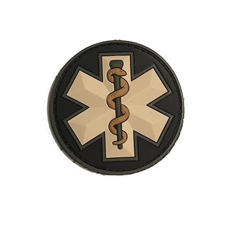 Buy Black Tactical Medic EMT - Paramedic Star Caduceus PVC medical ...