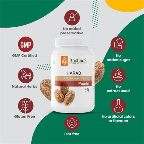 Buy Harad (Terminalia chebula) Powder -Krishna's Ayurveda – Krishna's ...