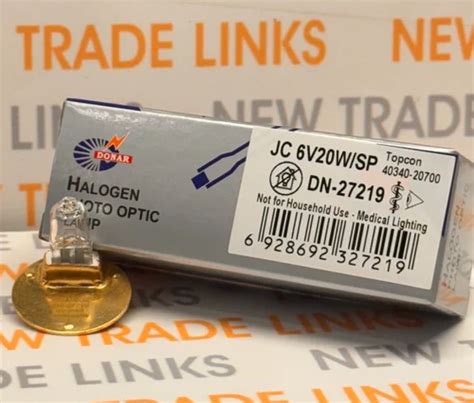 Slit Lamp With Camera - Halogen Lamp Compatible For Topcon Sl 1E 6V 20W ...