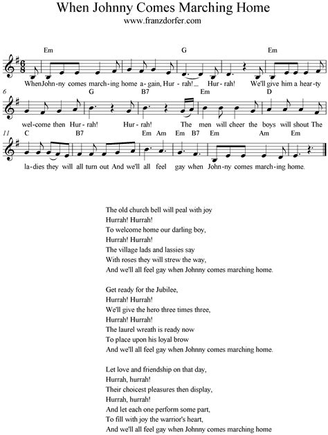 When Johnny Comes Marching Home