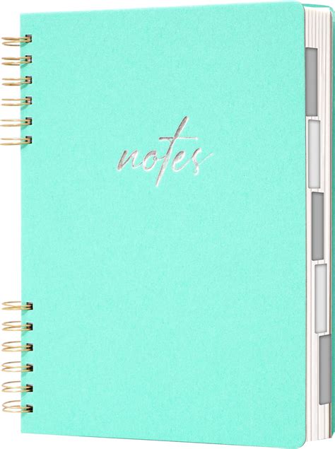 Amazon.com : Yoment Spiral Notebook with Tabs 8"x10" Hardcover Spiral ...