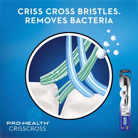 Oral-B Pro-Health Criss Cross Charcoal Extra Soft 40 Toothbrush, 1 ...