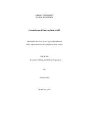 Image result for Exegesis Paper Example