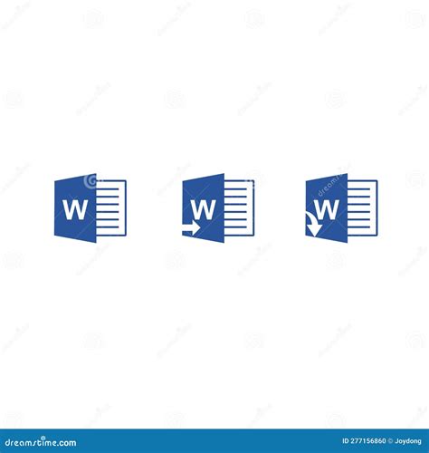Microsoft Word Vector Icon. Editorial Image - Illustration of social ...
