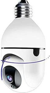 SKY HUB Wireless WiFi PTZ Bulb Holder SPY Camera 5.0 MP CCTV Camera ...
