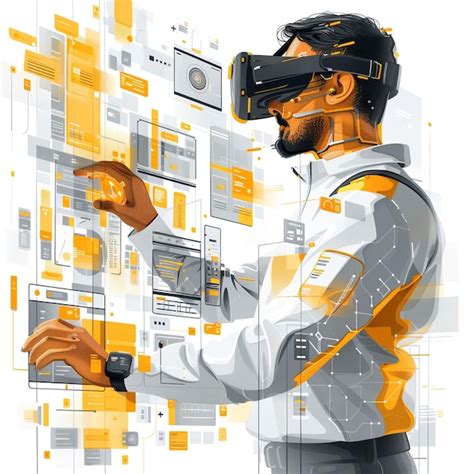 Developer cybersecurity analyst in a smart mobility vector background ...