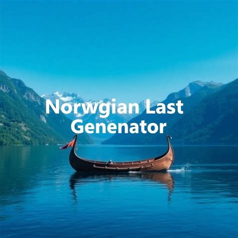 Norwegian Last Name Generator - Push By AI
