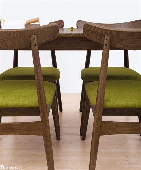 北欧白橡实木餐椅简约家用椅子日式牛角椅咖啡厅酒店桌椅组合-阿里巴巴