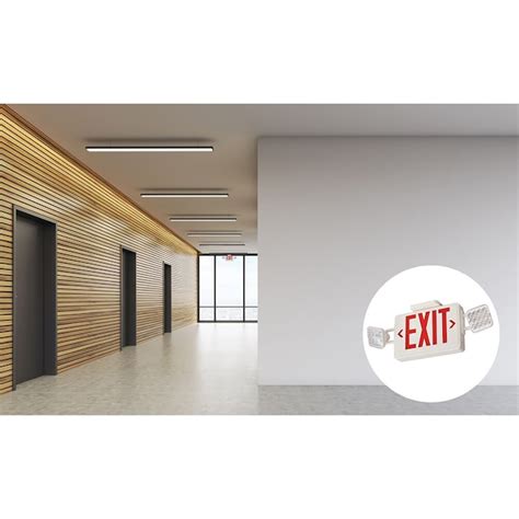 Lithonia Lighting Emergency ECRG Series 2.8-Watt 120-277-Volt LED White ...