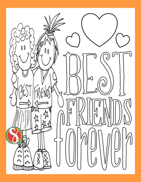 Friendship Coloring Pages - MIT Printable