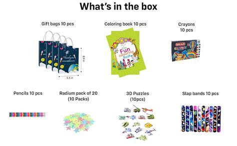 Party Propz Space Birthday Return Gift For Kids - 60 Pcs For 10 Guest ...