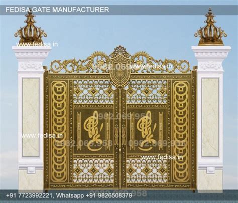 Entry Gate Design Sliding Iron Gate Design For House Steel Plate Gate ...