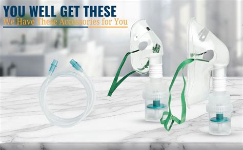 BOS Medicare Surgical Adult Nebulizer Mask Kit with Air Tube & Medicine ...
