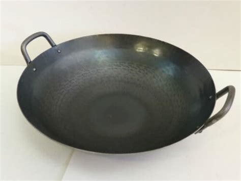 A Z Chinese Kadai for Noodles | Iron Chinese Wok with Double Handle ...