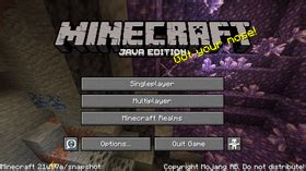 Image result for Minecraft Version Java