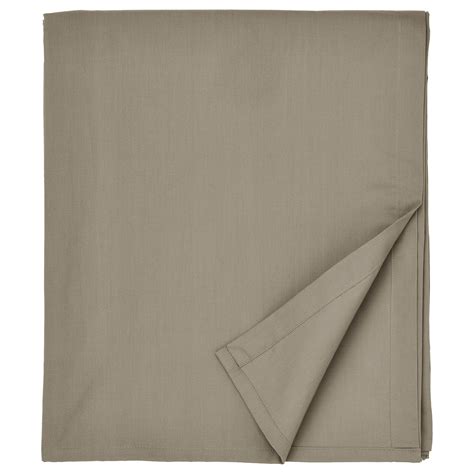 ULLVIDE flat sheet, gray-beige, King - IKEA