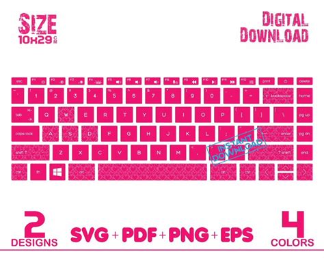 Laptop keyboard printable stickers – Artofit