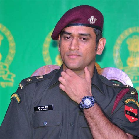 In 2011, Mahendra Singh Dhoni donned the uniform of commandos as he was ...
