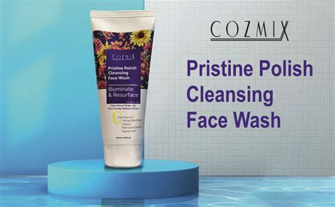 COZMIX Pristine Polish Cleansing Face Wash, Vitamin C Face Wash ...