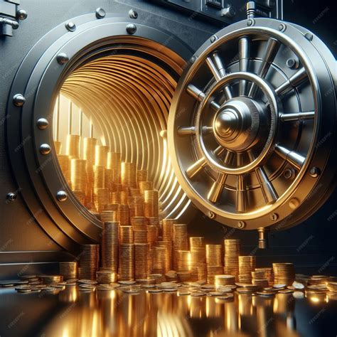 Premium Photo | Many colored metal coins in a bank cash vault