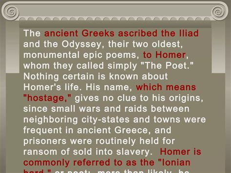 The iliad -_background_information | PPT