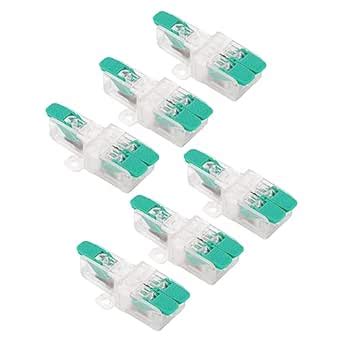 20PCS 1 in 2 Out Lever Wire Connectors Compact Wire Conductor Connector ...