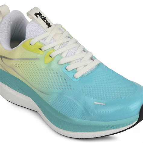 Buy Leap7x Sea Green Lacing Running Shoes For Men Online