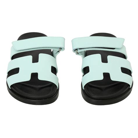 Shop Pre-Owned Authentic Hermes Chypre Bleu Cristaux Sandal Size: 39 ...