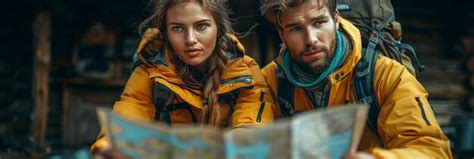 A couple planning together surrounded by travel maps | Premium AI ...