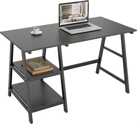 Buy SDHYL Small Computer Desk, 47 inches Home Office Desks with Storage ...