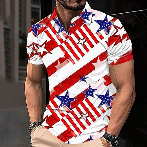American Flag Shirt Men Independence Day Shirt Men Men Patriotic Shirts ...