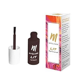 Buy MyGlamm LIT Nail Enamel-Oh Fudge (Brown)-7ml | Nail Polish | Nail ...