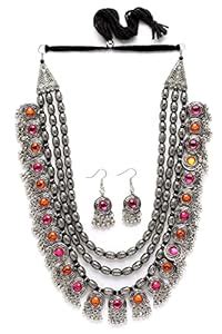 Shining Diva Fashion Latest Stylish Fancy Oxidised Silver Tribal ...