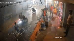 Caught on cam: Motorcycle carrying fireworks explodes in Odisha; 2 ...