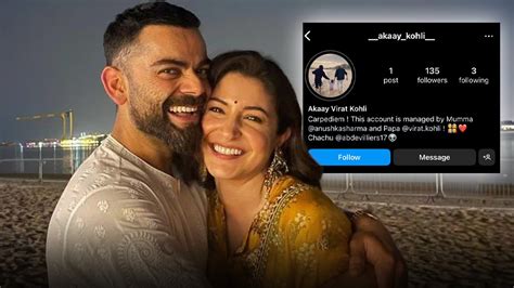 Virat And Anushka's Days Old Son, Already A Social Media Star? Akaay ...