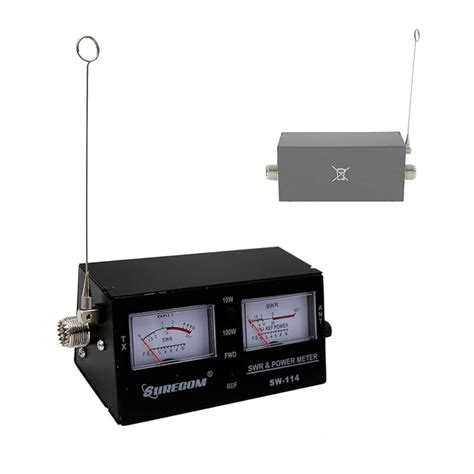 Mcbazel Surecom SW-114 SWR RF Field Strength Test Meter with SO-239 UHF ...
