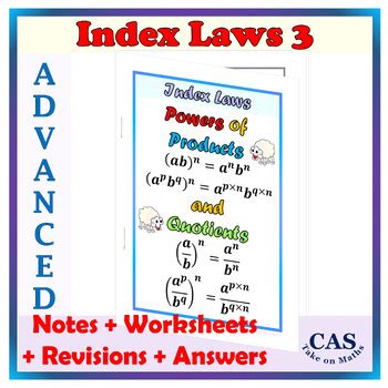 Index Laws 3 - Powers of Products and Quotients - Advanced by CAS Take ...
